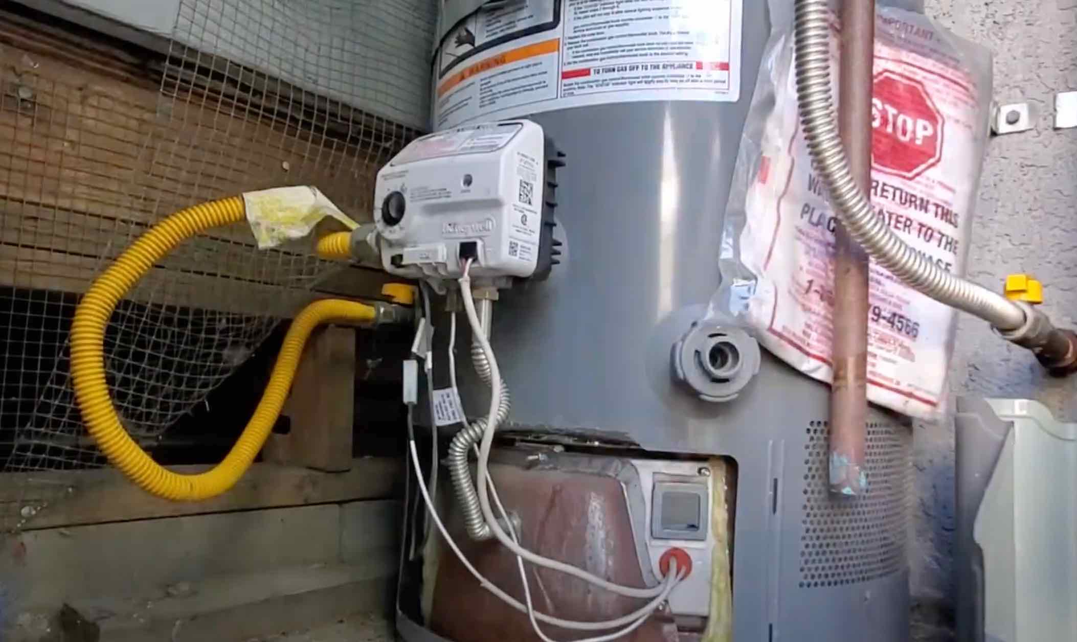 This is what happens when you remove a gas control valve with the water on...