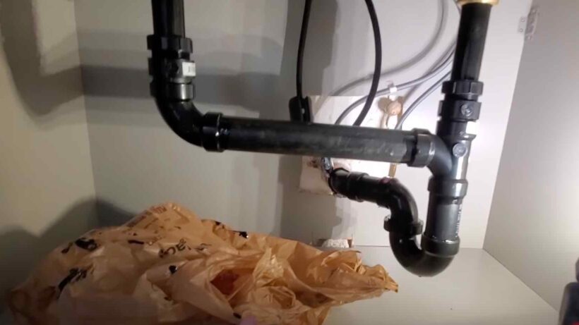How to pipe in a kitchen sink with ABS